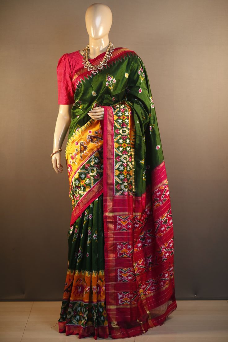 Elephant Motif Patan Patola Saree
